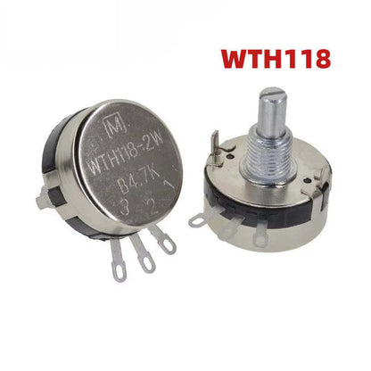 WTH118 Potentiometer 1K 2.2K 4.7K 10K 22K 47K 100K 220K 330K 470K 1M Potentiometer 2W 1A