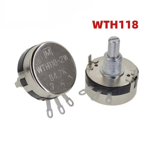 WTH118 Potentiometer 1K 2.2K 4.7K 10K 22K 47K 100K 220K 330K 470K 1M Potentiometer 2W 1A