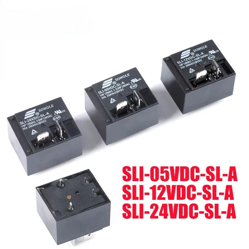 Original SLI Relay SLI-05VDC-SL-A SLI-12VDC-SL-A SLI-24VDC-SL-A 5V 12V 24V 30A HF2160 4Pin Power Relay New