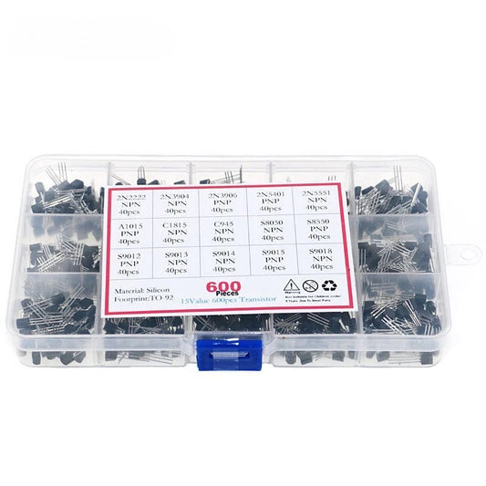 TO-92  Transistor Set Kit 2N2222 2N5401 2N5551 A1015 A733 S9014 C1815 C945 A42 A92 2N3904 2N3906 2N5401 2N5551