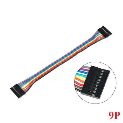 10Pcs Dupont Line 20cm 2.54mm Female To Female 2P/3P/5P/6P/7P/8P/9P/10P/12P Color Breadboard Cable Jump Wire Jumper for Arduino