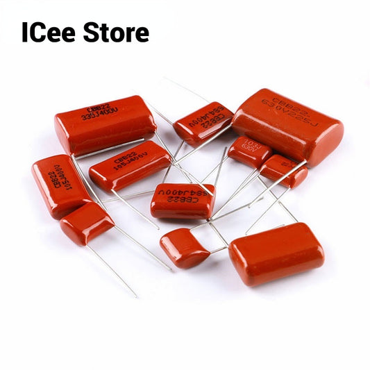 10Pcs CBB Capacitor 1uF-470nF 63V 100V 250V 400V 630V 0.1uf 100nf 105 2.2uf CBB Polypropylene Film Capacitor