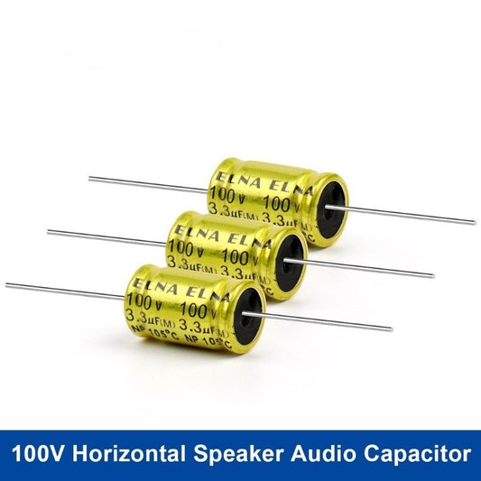 10Pcs 100V Non Polar Capacitor 1UF-47UF 1UF 1.5UF 2.2UF 3.3UF 4.7UF 5.6UF 6.8UF 10UF 12UF 22UF 33UF 47UF Speaker Audio Capacitor