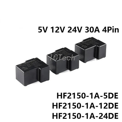 T90 Power Relay HF2150-1A-5DE HF2150-1A-12DE HF2150-1A-18DE HF2150-1A-24DE HF2150 HF2150-1A DC 5V 12V 24V 30A 4Pin Relay