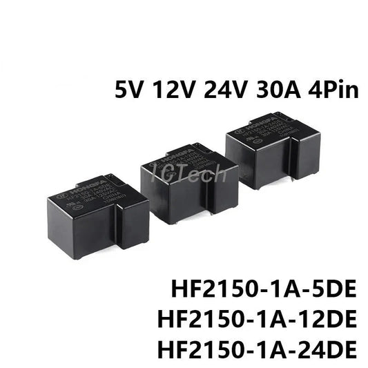 T90 Power Relay HF2150-1A-5DE HF2150-1A-12DE HF2150-1A-18DE HF2150-1A-24DE HF2150 HF2150-1A DC 5V 12V 24V 30A 4Pin Relay