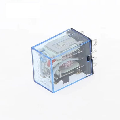 AC 220V DC 24V 12V Small Electromagnetic Relay 5A 8Pin 14Pin Coil Power Relay w Base MY2NJ LY2NJ MY4NJ HH52P HH54P