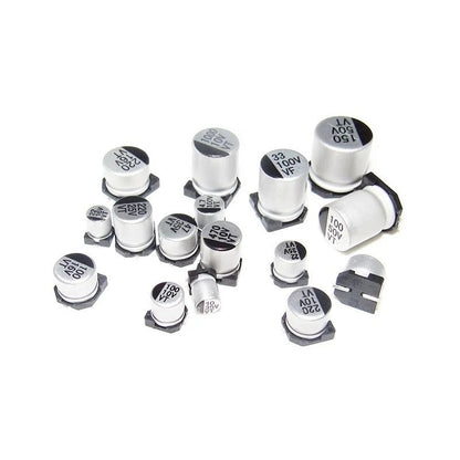 100Pcs SMD Capacitor 10V 16V 25 35V 50V 220U 330UF 470UF 1000UF Aluminum Electrolytic Capacitor