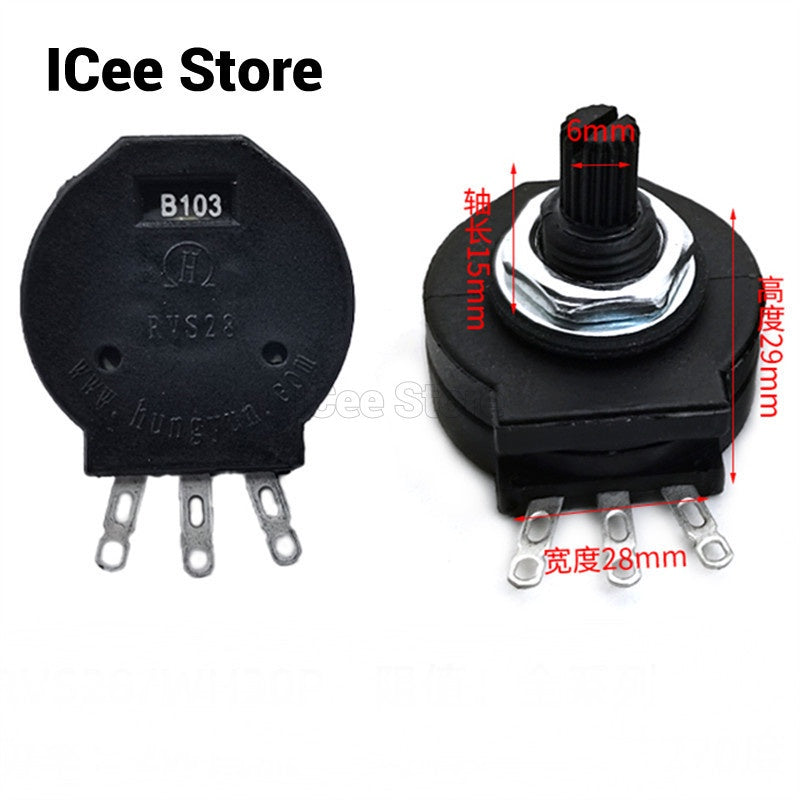 Original Potentiometer RVS28P 3Pin 1K 5K 10K 100K 1M for Welding Machine switch RVS28 B102 B103 B223 B472 B474 B502