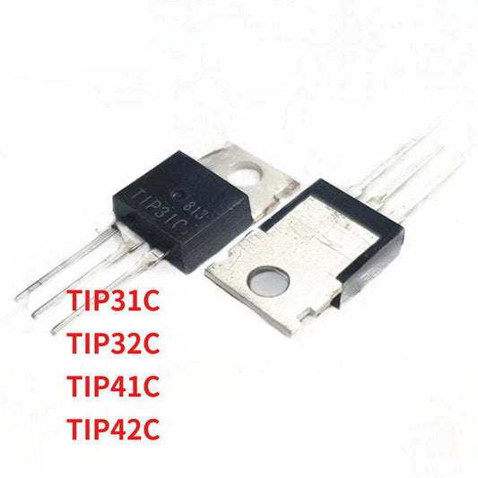 5Pcs TIP31C TIP32C TIP41C TIP42C High-Power Transistor TO-220 Packaging