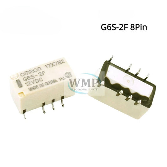 Original Relay G6S-2F 8Pin G6S-2F-5V G6S-2F-12V G6S-2F-24VDC New
