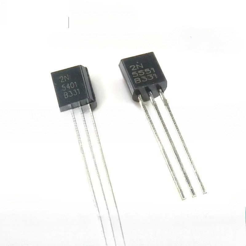 50pcs 2N5551 2N5401 NPN-PNP Complementary Pair TransistorsTO-92