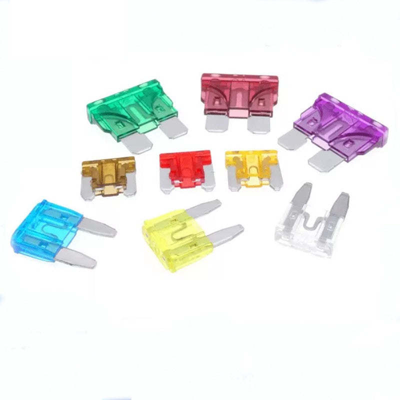 10Pcs Mini Small Medium Size Blade Car Fuse for Auto Car Truck 5A 7.5A 10A 15A 20A 30A 35A 40A