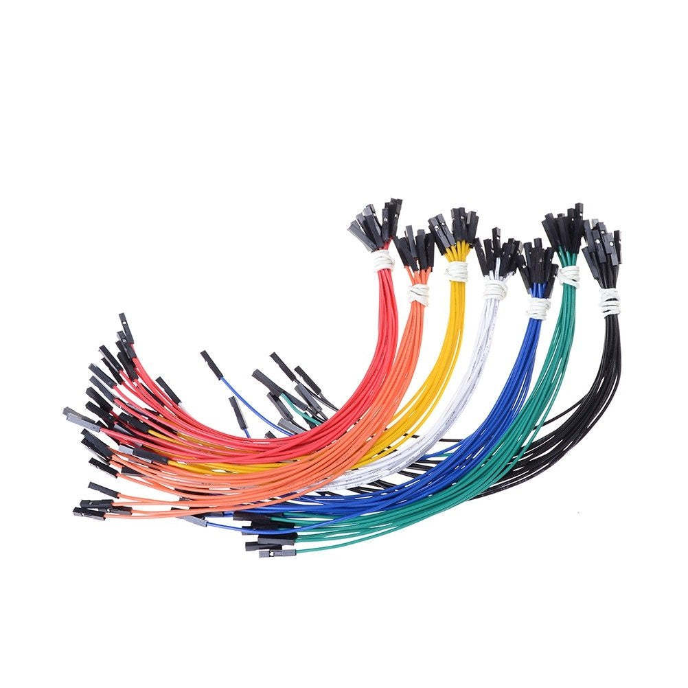 20Pcs 26AWG Soft Silicon Wire 1Pin Female To Female Jumper Wire Dupont Cable 25cm