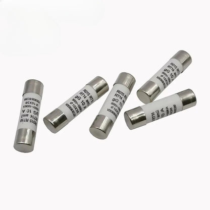 5Pcs Ceramic Fuse R015 Fuse 0.5A 500V 2A/3A/4A/5A/6A/8A/10A/16A/20A/25A/32A 10*38mm RT18 RO15 Ceramic Fuse