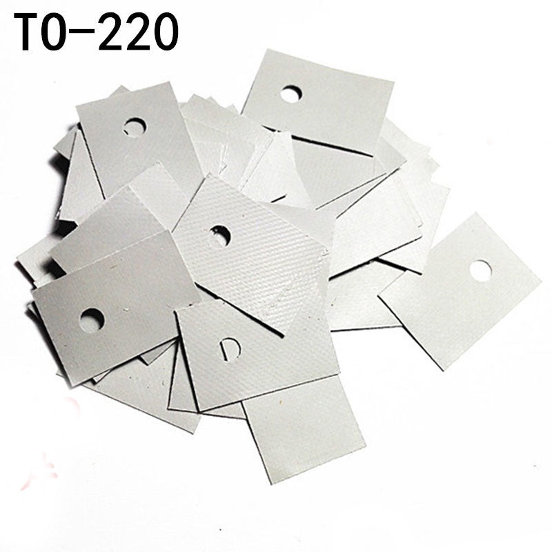 Transistor TO-220 TO-3P Silicone Sheet Insulation Pads Silicone Insulation Film Thermal Insulation Pad Silicone Heat Sink