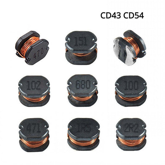 10Pcs CD43 CD54 SMD Inductor High Power Inductance1UH 1.5UH 2.2UH 4.7UH 6.8UH 10UH 15UH 22UH 33UH 47UH