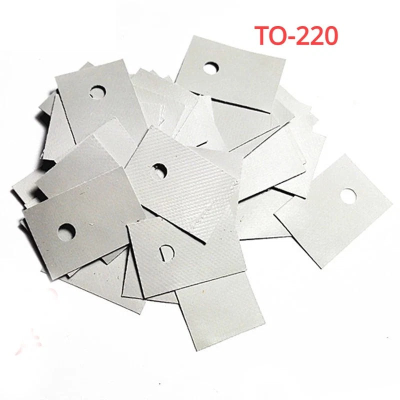 Transistor TO-220 TO-3P Silicone Sheet Insulation Pads Silicone Insulation Film Thermal Insulation Pad Silicone Heat Sink