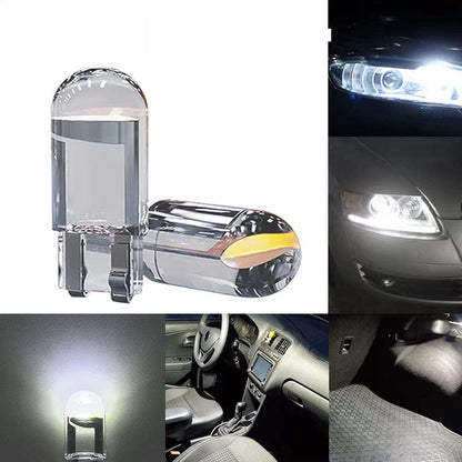 W5W Led T10 Car Light COB High brightness transparent 6000K White Auto Automobiles License Plate Lamp Dome Read Bulb 12V