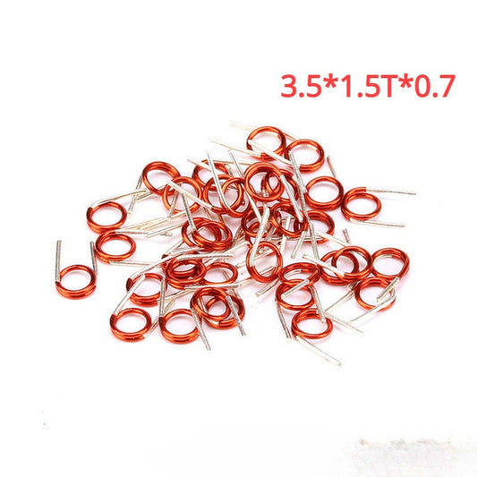 50Pcs Coilcraft Inductor 3.5 * 1.5T 2.5T 3.5T 4.5T 7.5T * 0.7 Copper Wire Hollow Coil Inductance Remote Control FM Inductor