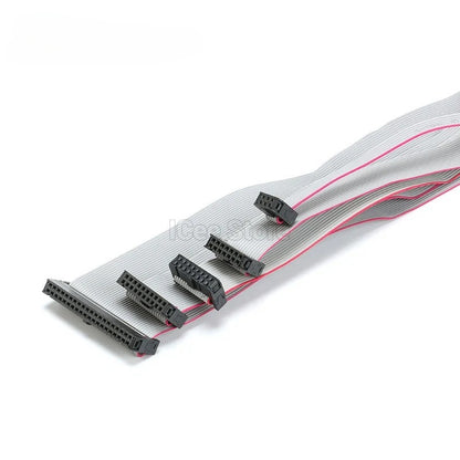 2.54MM Pitch FC-6/10/14/16/20/40 PIN 30CM JTAG ISP DOWNLOAD CABLE Gray Flat Ribbon Data Cable FOR DC3 IDC BOX HEADER