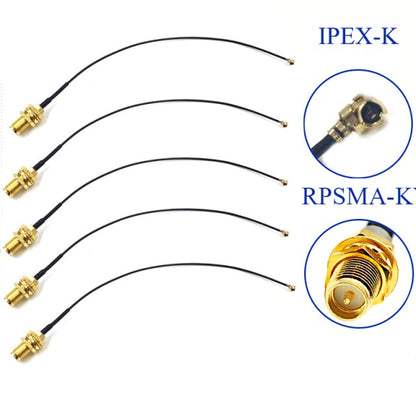 SMA Connector Cable Female To UFL/ U.FL/ IPX/IPEX,RF Coax Adapter Assembly Pigtail Cable 1.13MM RP-SMA-KY
