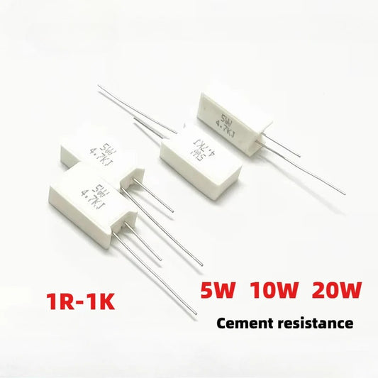 RX27 vertical cement resistor 5W 10W 20W 1R-1K Ohm cement resistor
