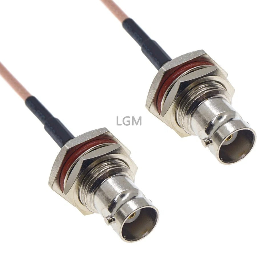 RG316 Wire BNC To BNC Connector Male Female Q9 Plug Jack Crimp Connector RG316 Cable Extension RF Brass Copper Coaxial WIFI Coax Jumper