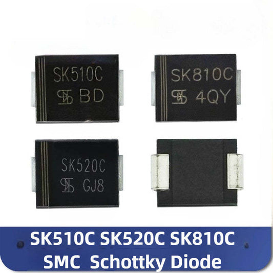 Original SK510 SK520 SK810 SS5150 MURS460 SS510 B5100 MB510 MB810 S8KC Schottky Diode SMC Package