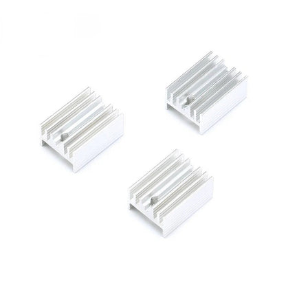 10Pcs 21*15*10mm Heatsink TO-220 Heat Sink for Transistor MOS Tube Radiator Cooler Cooling Fin Aluminum 21x15x10mm Metal Slotting Transistor PBC IC