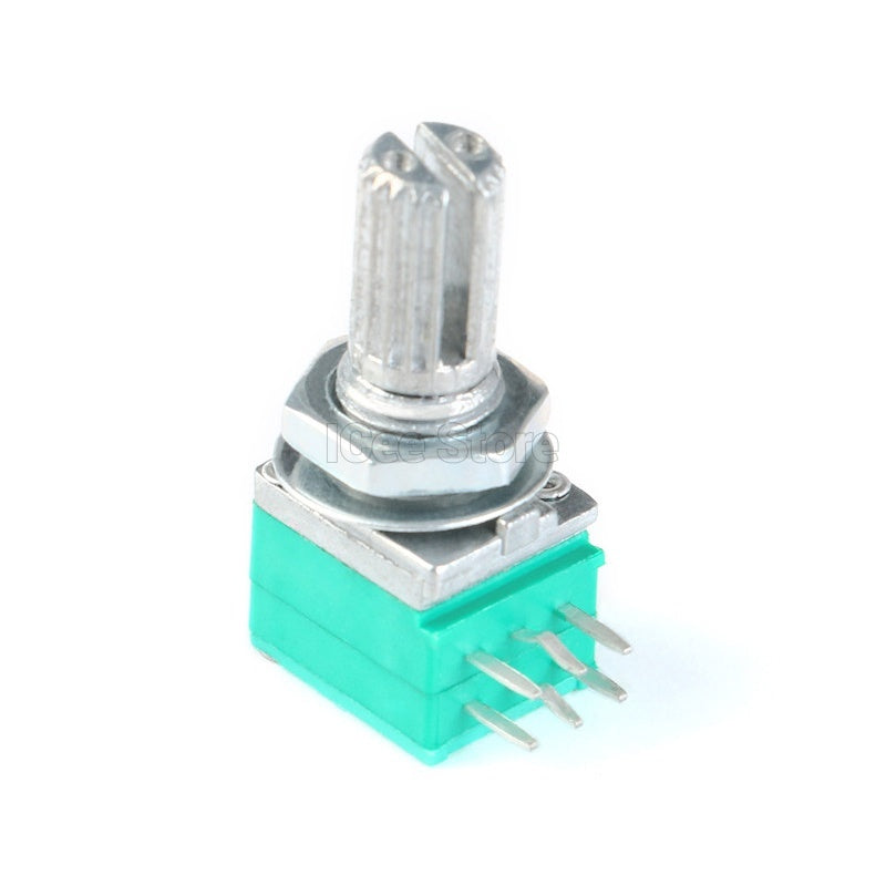 5Pcs RK097 Potentiometer 3Pin 5Pin 6Pin RK097N B5K 5K 10K 20K 50K 100K with Switch Audio Shaft 15mm Amplifier Sealing Potentiometer