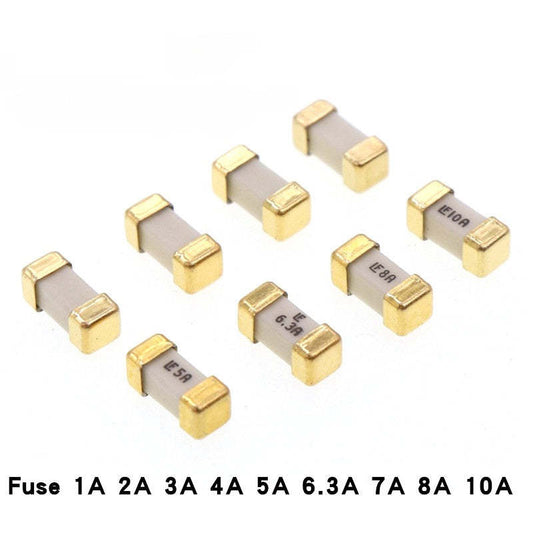 10Pcs Gold Foot 1808 125V 0451 SMD Fast Blow Fuse 1A 2A 3A 4A 5A 6.3A 7A 8A 10A 0451 Ultra-rapid Fuses New Original