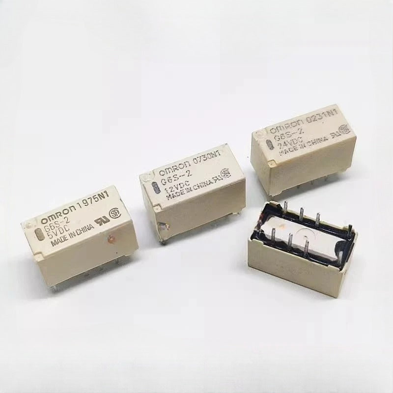 2‌Pcs Original G6S-2 TX2 NEC EC2 Relay 3V 5V 12V 24V EC2-4.5NU EC2-5NU EC2-12NU EC2-24NU