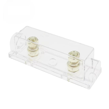 ANL Fuse Holder Transparent/Black Car Fuse Holder and ANL Fuse 30A-500A Bolt-on Fuse Holder  Automotive Audio Fuse
