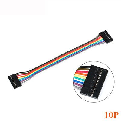 10Pcs Dupont Line 20cm 2.54mm Female To Female 2P/3P/5P/6P/7P/8P/9P/10P/12P Color Breadboard Cable Jump Wire Jumper for Arduino