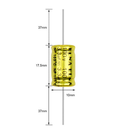 10Pcs 100V Non Polar Capacitor 1UF-47UF 1UF 1.5UF 2.2UF 3.3UF 4.7UF 5.6UF 6.8UF 10UF 12UF 22UF 33UF 47UF Speaker Audio Capacitor