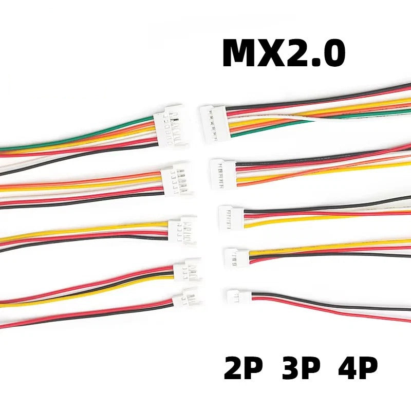 MX2.0 Wire Cable 2/3/4Pin Pitch 2.0mm Male Female Connector Wire Terminal Connection  wire 15CM Electronic Wire