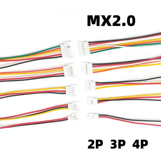 MX2.0 Wire Cable 2/3/4Pin Pitch 2.0mm Male Female Connector Wire Terminal Connection  wire 15CM Electronic Wire