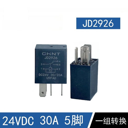 Automotive Relay JD1927A JD1926A JD2927A JD2926 12V 24V 30A for Fuel Pump, Air Conditioning, Cooling Fans in Trucks, Cars, and Commercial Vehicles