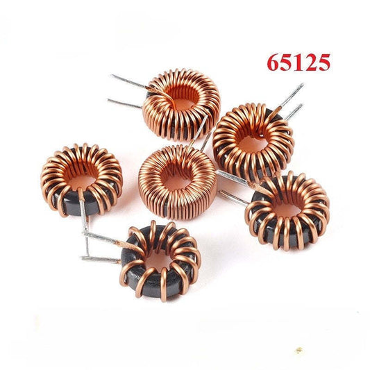 65125 Inductor Toroid Core Inductors Winding Magnetic Ring Inductance 10uH 22uH 33uH 47uH 56uH 68uH 100uH 220uH 330uH Toroidal Coil