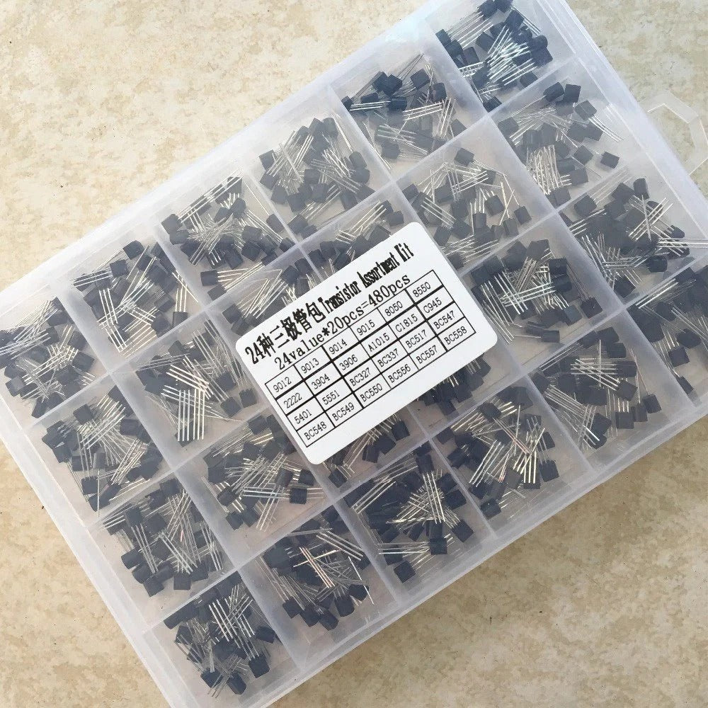 TO-92  Transistor Set Kit 2N2222 2N5401 2N5551 A1015 A733 S9014 C1815 C945 A42 A92 2N3904 2N3906 2N5401 2N5551