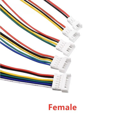 5Pair JST 1.25 Male Female Wire Connector 2P 3P 4P 5P 6P JST Plug Jack Terminal Cable Connector Length 15CM