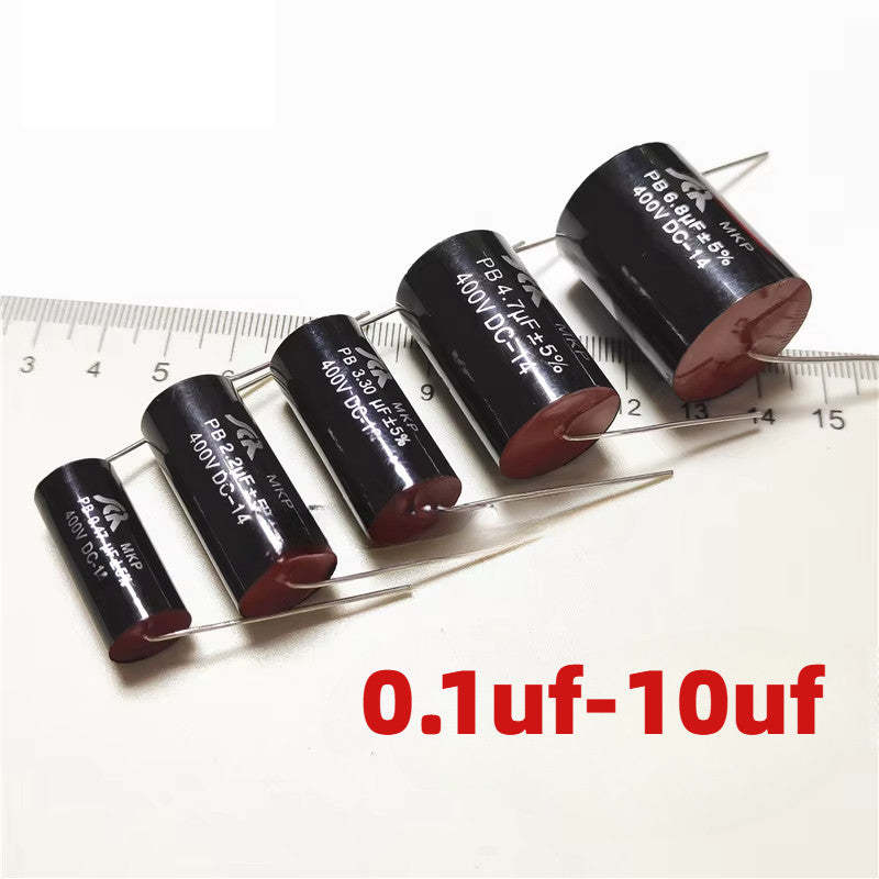 1Pc MKP Series Audiophile Frequency-Divided Audio Capacitor 400V 0.1uF-10uF SCR Polypropylene Non-Polarity Speaker Audio Capacitor