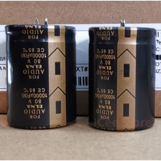 2Pcs Original Elna Capacitor LAO FOR AUDIO Series Audio Stereo Filter Electrolytic Capacitors 63V 80V 100V 10000uf