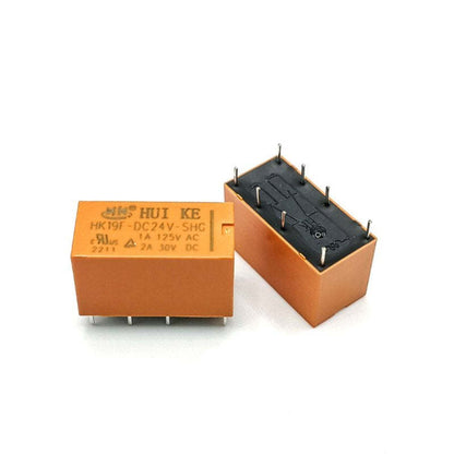 5Pcs DC 3V 5V 12V 24V Relay HK19F-DC3V-SHG HK19F-DC5V-SHG HK19F-DC12V-SHG HK19F-DC24V-SHG HK19F 8PIN 2A Relays