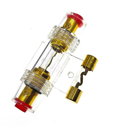 Auto Car Fuse Holder Block 10A/20A/30A/60A/80A/100A 10*38mm AGU Fuse Holder Audio In Line AMP Amplifier Gold Plated Fuse Holder