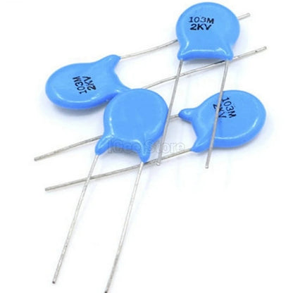 50Pcs High Voltage Ceramic Capacitor 1KV 2KV 3KV 5PF 30PF 47PF 56PF 100PF 220PF 1NF 2.2NF 3.3NF 4.7NF 10NF 100NF 471 222 223 103