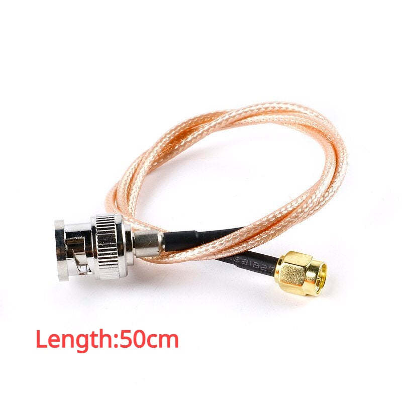 BNC-J Male To SMA-J Male Pug Connector RG316  RF Coax Cable Assembly Wire 15/30/50/100cm