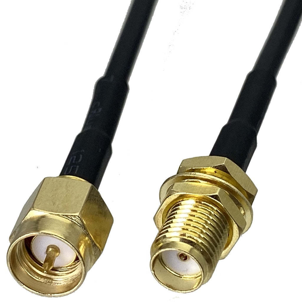 RG174 SMA To SMA RP SMA Male Plug & Female Jack Crimp Straight & Right Angle RF Coaxial Connector Pigtail Jumper Cable