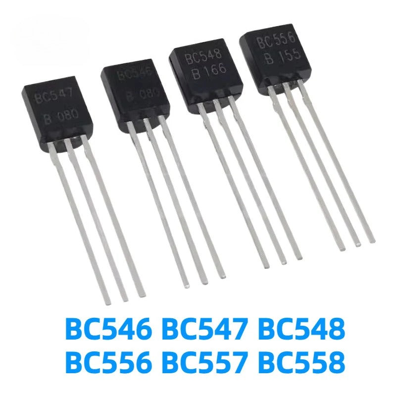 ‌50Pcs BC546 BC547 BC548 BC556 BC557 BC558 Bipolar Transistors TO-92