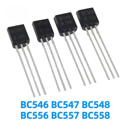 ‌50Pcs BC546 BC547 BC548 BC556 BC557 BC558 Bipolar Transistors TO-92